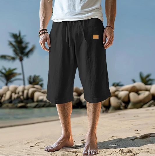 Alvaro - Herenshort met relaxte pasvorm en drawstring taille