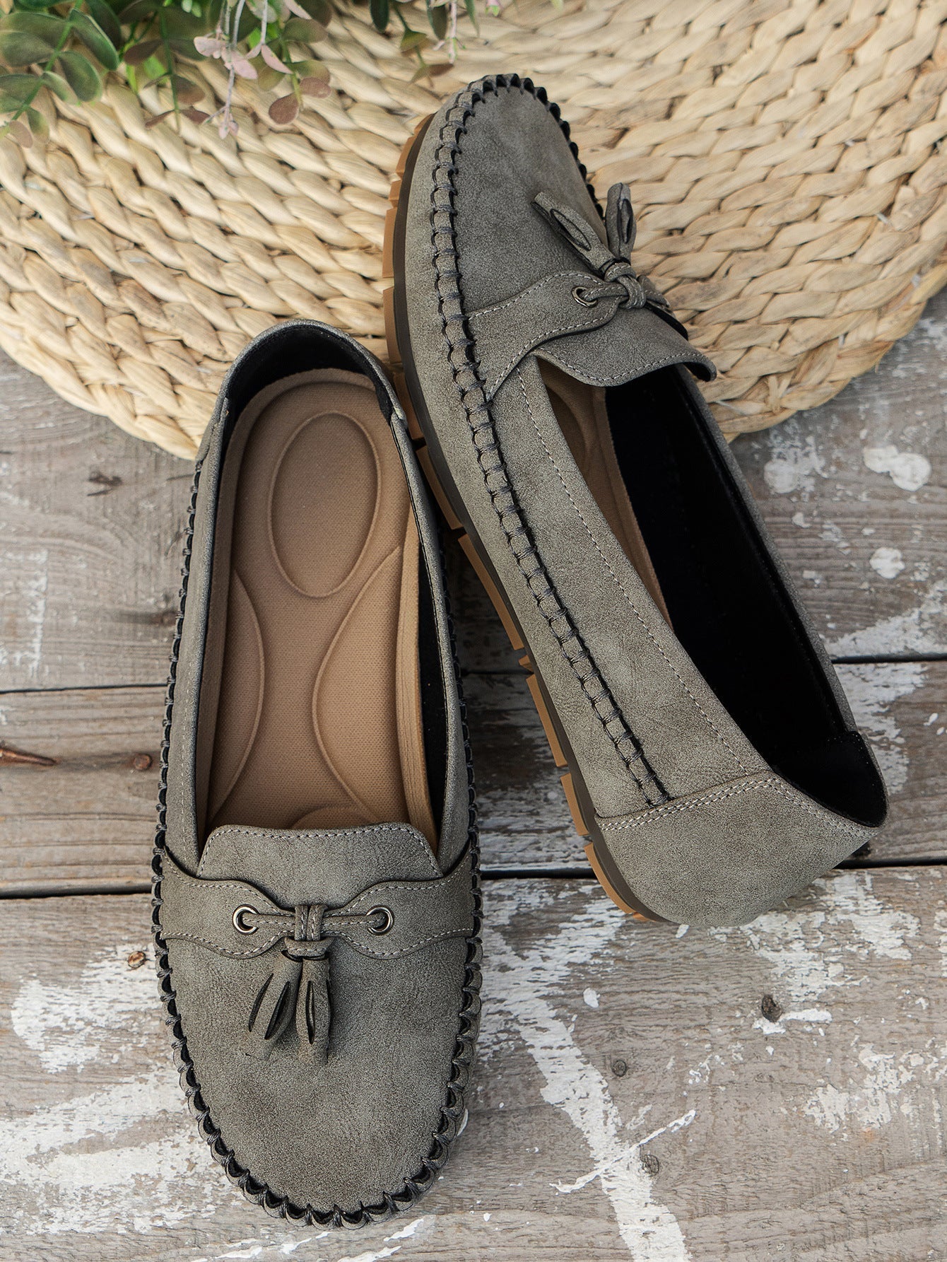Ulyssa - Dames loafers met strikdetail en flexibele zool