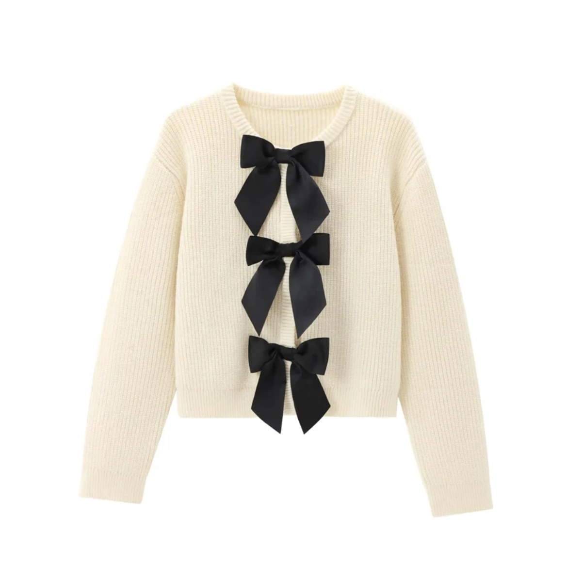 Marisa - Elegante gebreide trui met strikontwerp