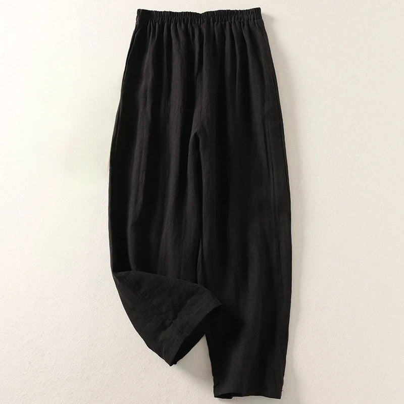 Alondra - Comfortabele damesbroek met rechte pijpen en elastische taille