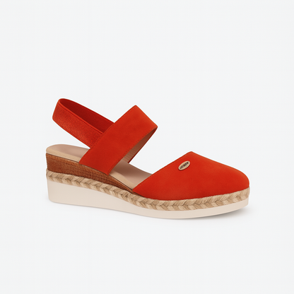 Philippa - Dames sleehak sandalen met brede band