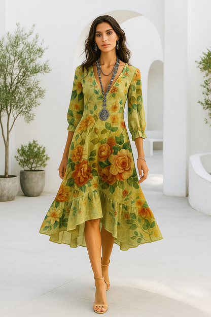 Zarina | Boheemse stijl bloemenjurk