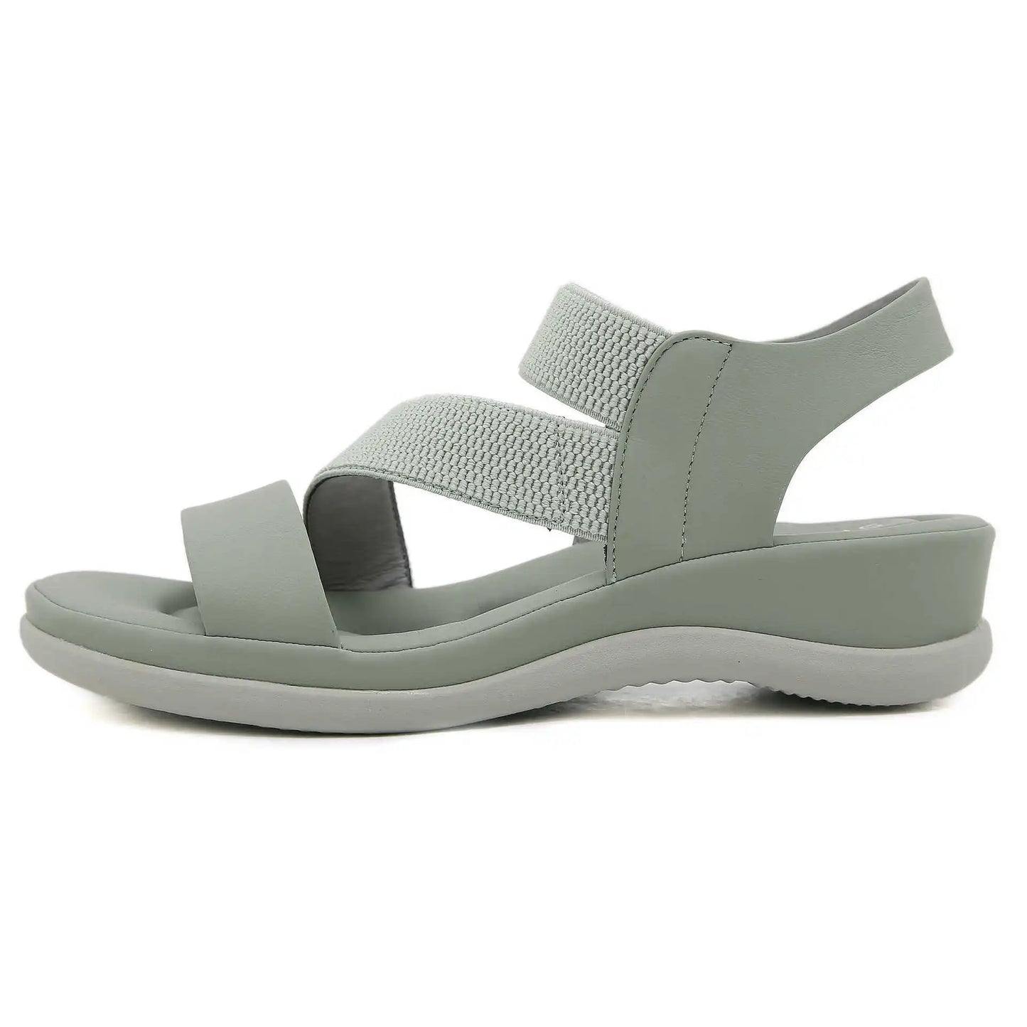 Mila - Sandalen met elastische stof en band voor de zomer