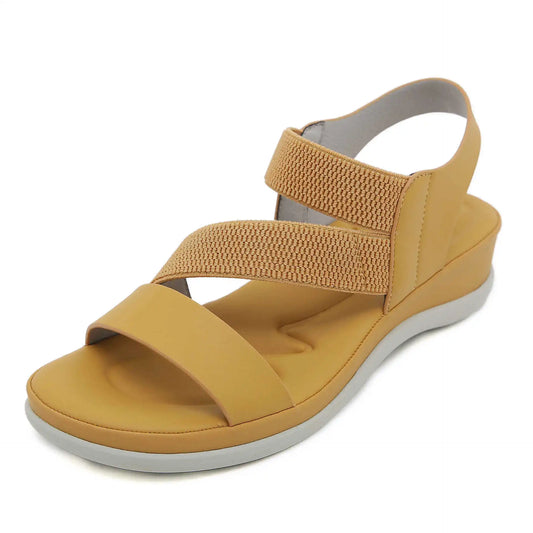 Mila - Sandalen met elastische stof en band voor de zomer