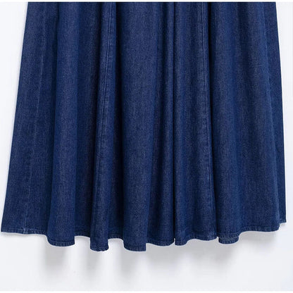 Canola - Dames strapless maxi jurk met gevormd lijfje en uitlopende rok