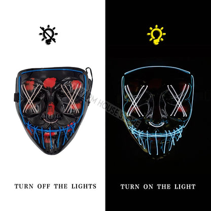 LED Halloween Masker