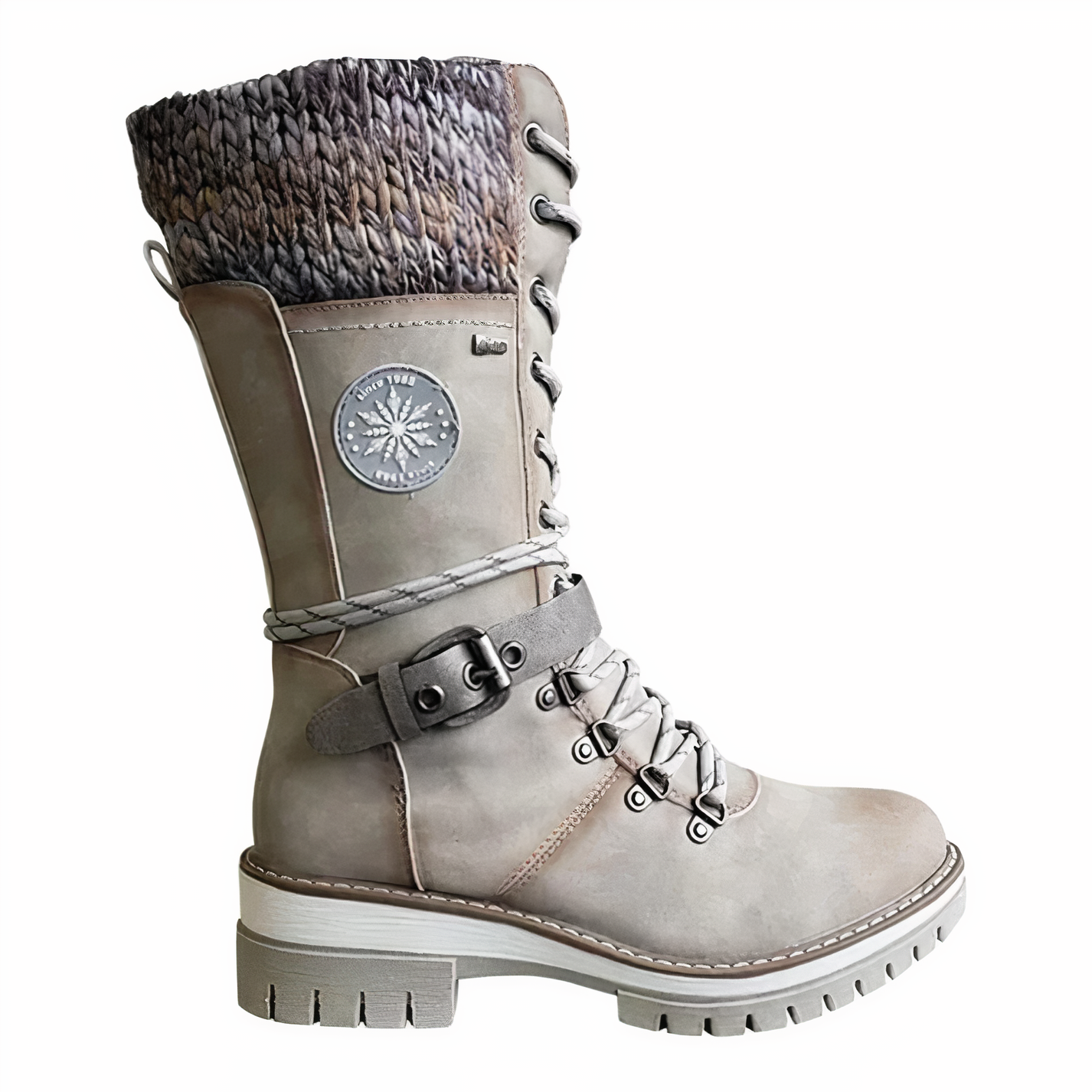 Jaya - Winterklaar veterlaarzen met antislip zool