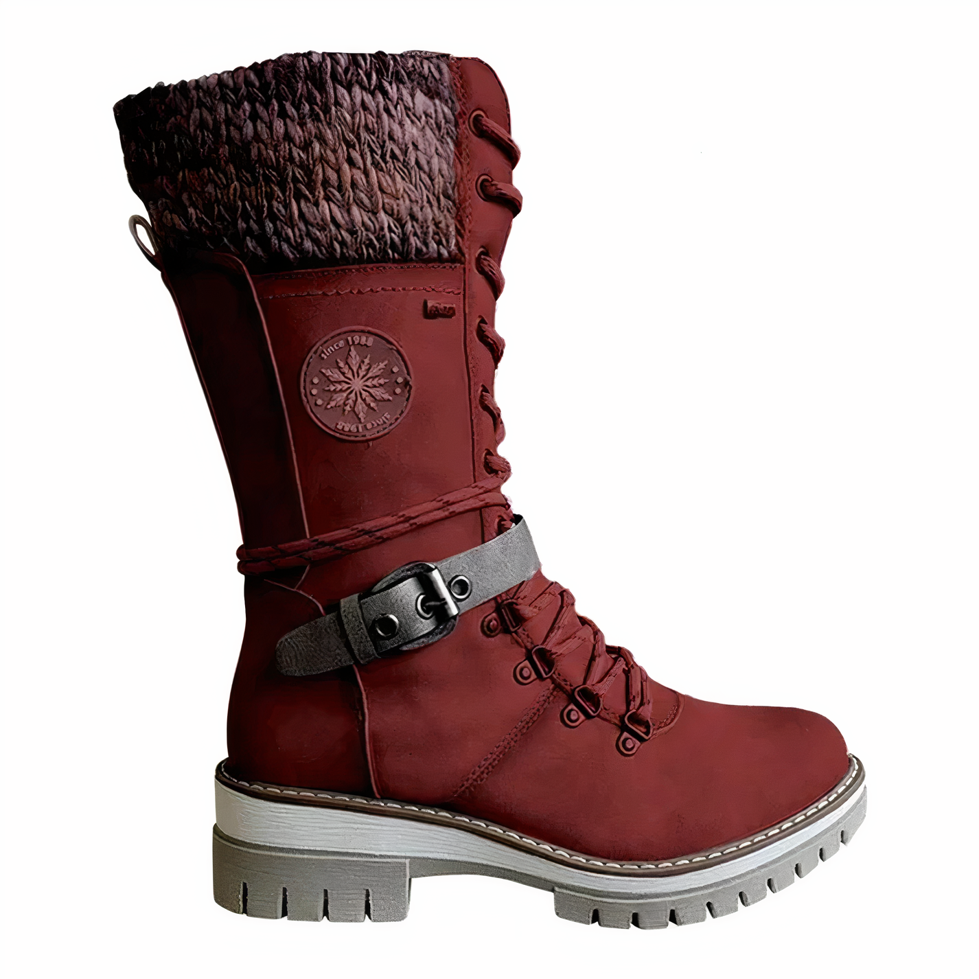 Jaya - Winterklaar veterlaarzen met antislip zool