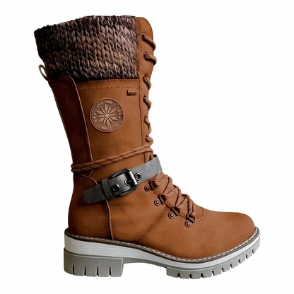 Jaya - Winterklaar veterlaarzen met antislip zool