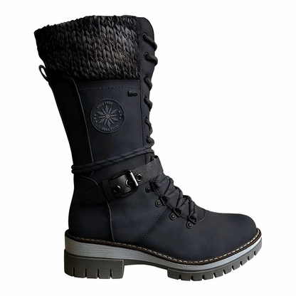 Jaya - Winterklaar veterlaarzen met antislip zool