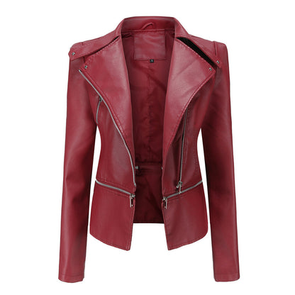 Hanna - Chique leren jacket afneembare onderkant