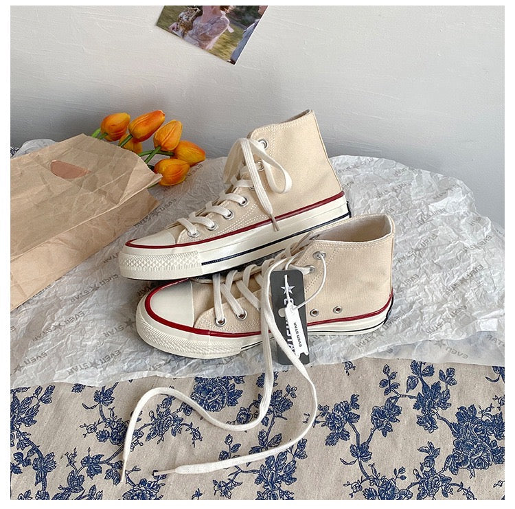 Omarosa - Canvas damessneakers met hoge top