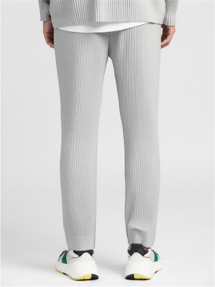 Ribbed Cotton Pantalon - Old Money