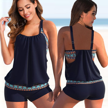 Linn - Kleurblok Tankini Set