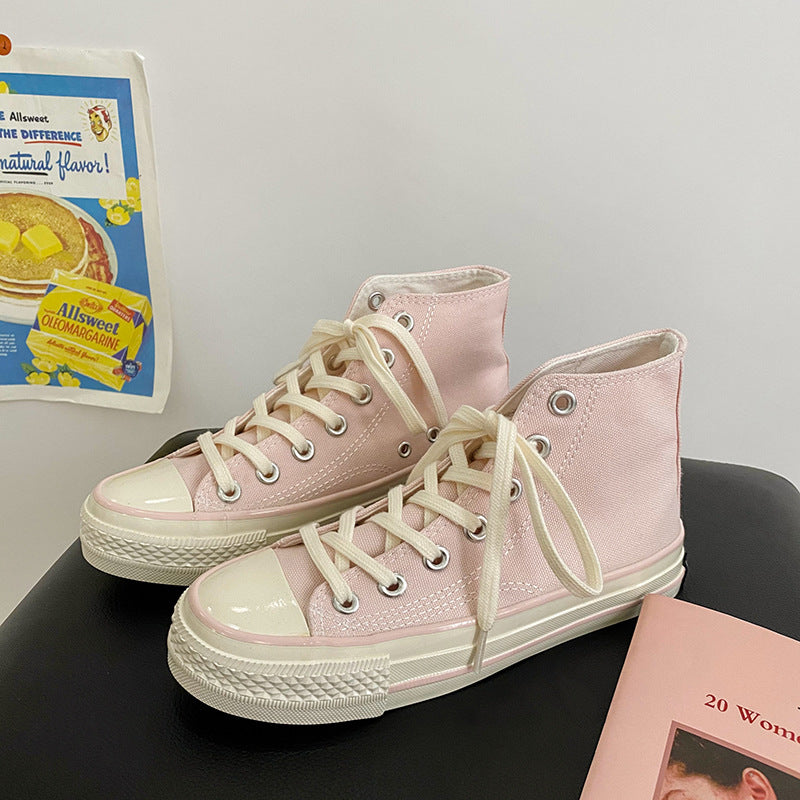 Omarosa - Canvas damessneakers met hoge top