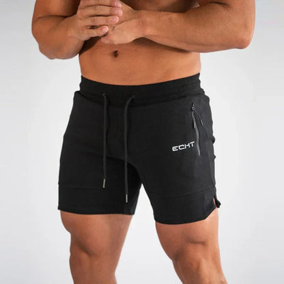 Ugo - Heren sportshort met ritszakken en verstelbaar koord