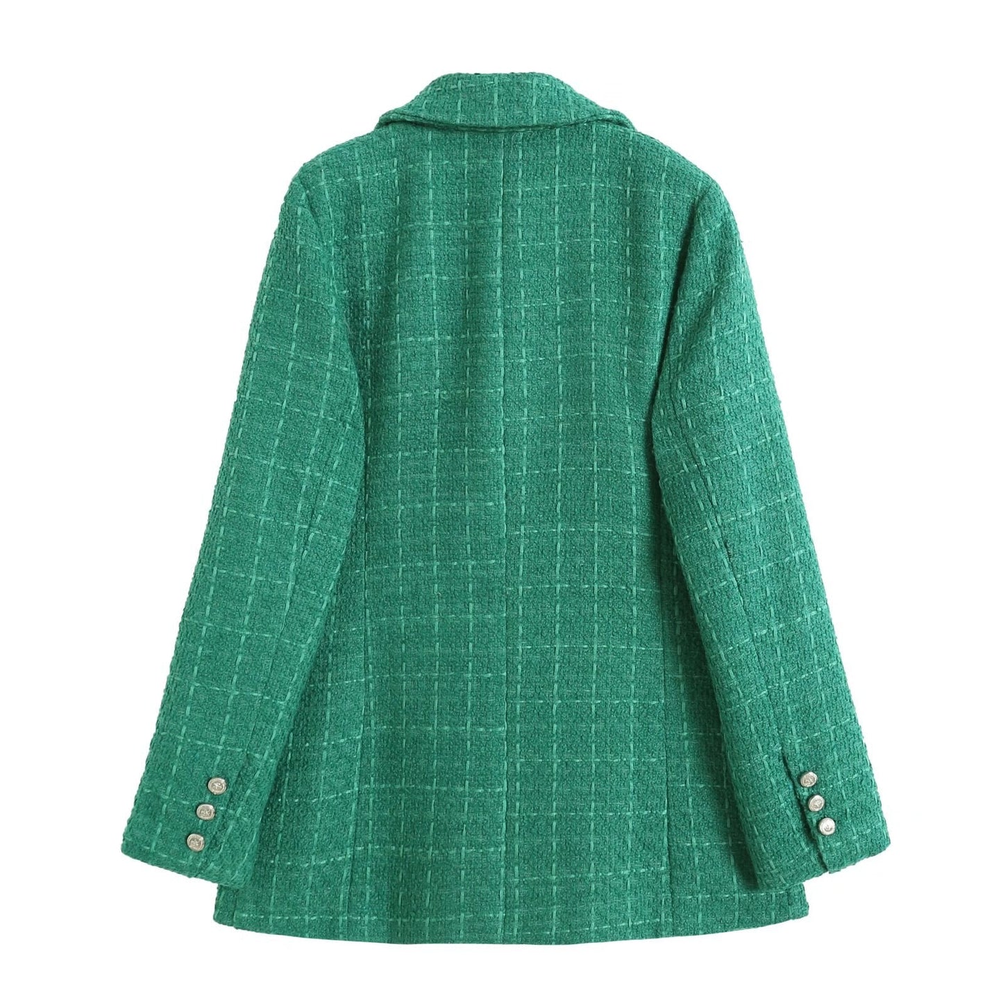 Thaïna - Double-breasted blazer met contrasterende details voor dames