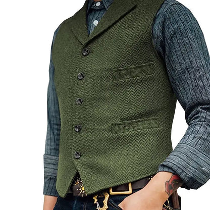 Daniel – Klassiek herenvest met vintage uitstraling