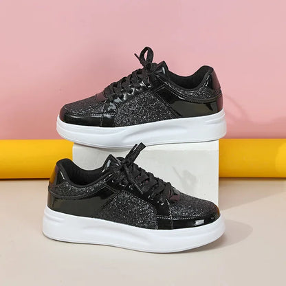 Ruffa - Stijlvolle glitter platform sneakers voor dames