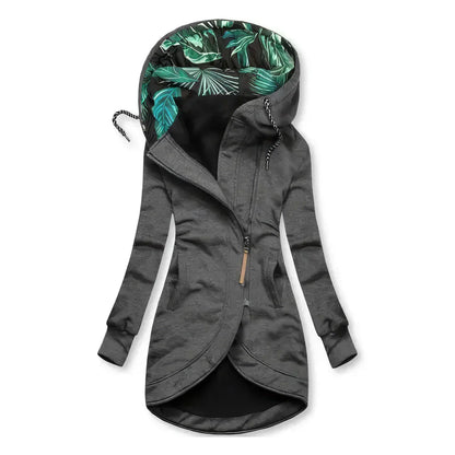 Floral lentejas hoodie waterproof dames
