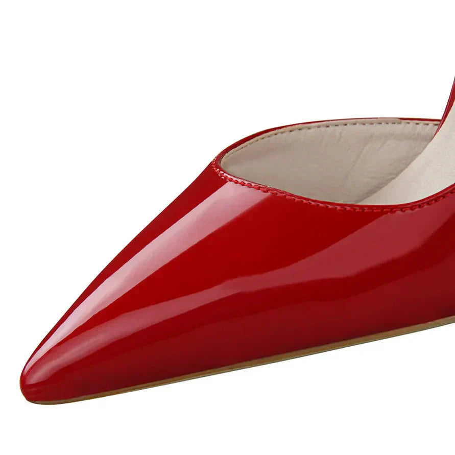 Edita - Dames pumps met hoge hak en uitgesneden zijkant