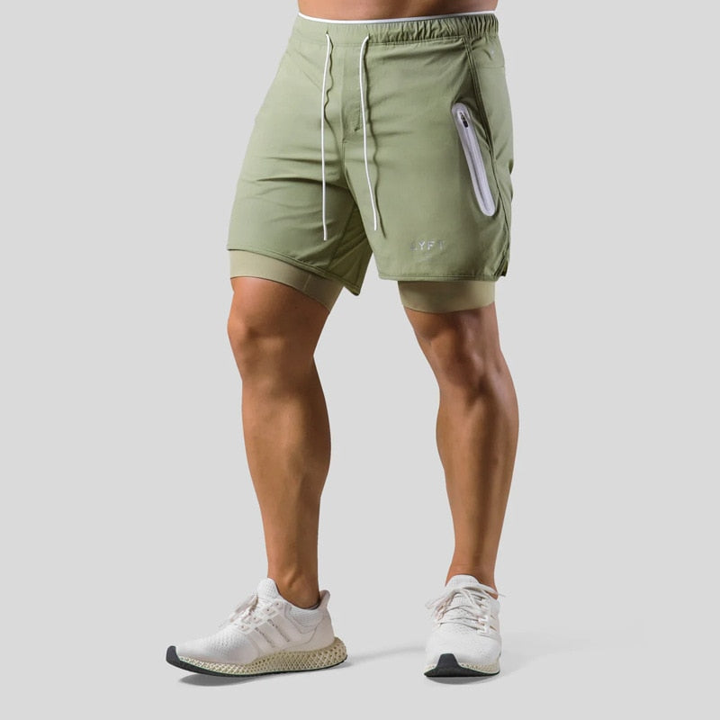 Frode - Hardloopshort met geïntegreerde compressielaag voor heren