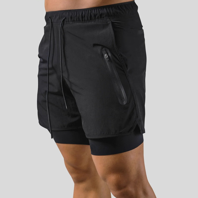 Frode - Hardloopshort met geïntegreerde compressielaag voor heren
