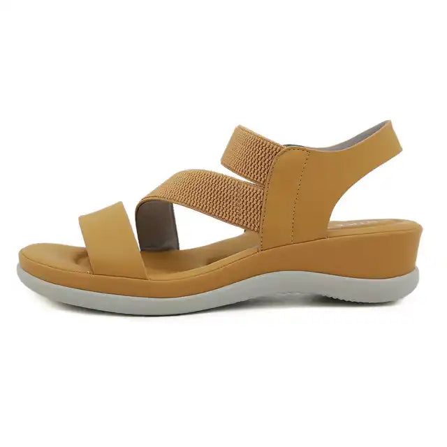 Mila - Sandalen met elastische stof en band voor de zomer