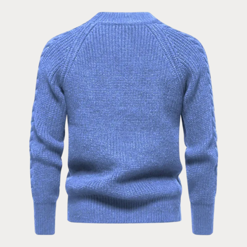 Niko - Gebreide trui met ronde hals voor heren