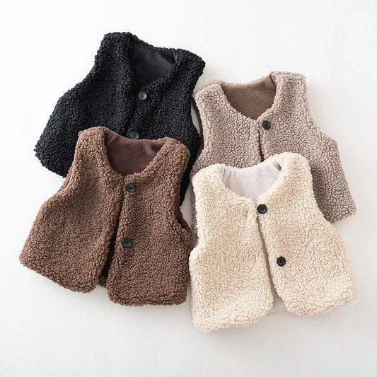 Gael - Teddy sherpa vest voor kinderen
