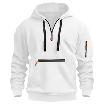 Aeneas - Comfortabele half-zip hoodie voor heren