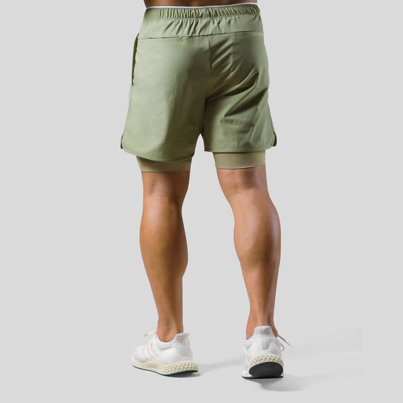 Frode - Hardloopshort met geïntegreerde compressielaag voor heren