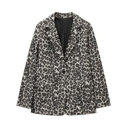 Safra - Elegante luipaardblazer voor dames