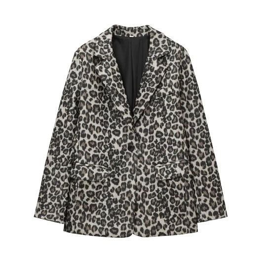 Safra - Elegante luipaardblazer voor dames