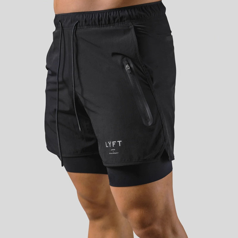 Frode - Hardloopshort met geïntegreerde compressielaag voor heren