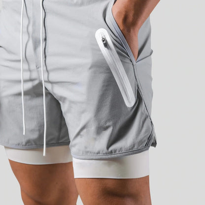 Frode - Hardloopshort met geïntegreerde compressielaag voor heren
