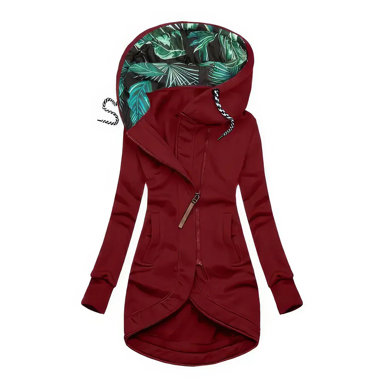 Floral lentejas hoodie waterproof dames