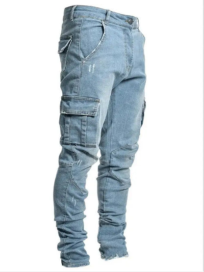 Kenny - Denimbroek met zijzakken