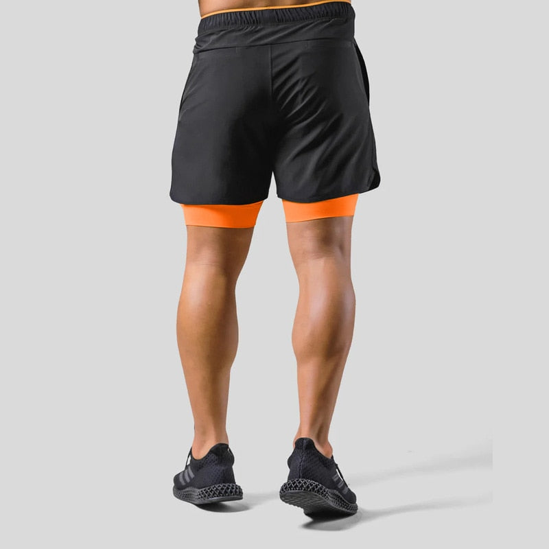 Frode - Hardloopshort met geïntegreerde compressielaag voor heren