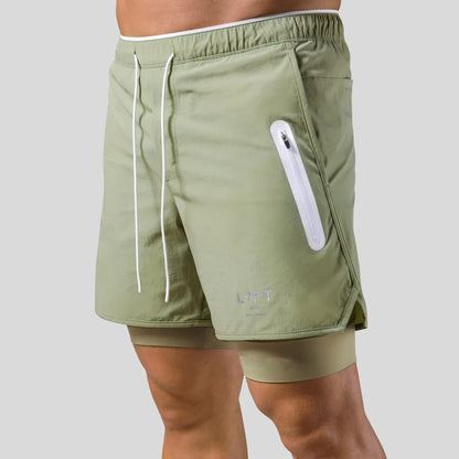 Frode - Hardloopshort met geïntegreerde compressielaag voor heren