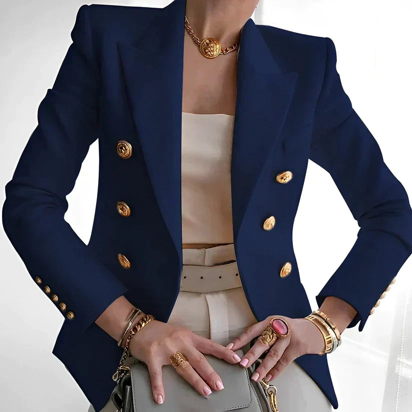 Merry - Chique formele blazer met knoopmanchetten en double-breasted ontwerp