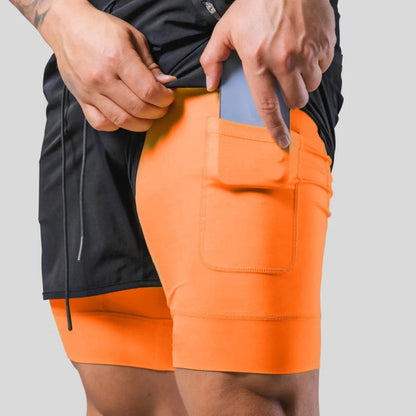 Frode - Hardloopshort met geïntegreerde compressielaag voor heren