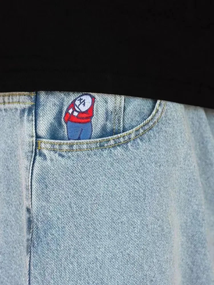 Paolo - Baggy jeans met wijde pijpen