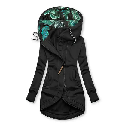 Floral lentejas hoodie waterproof dames