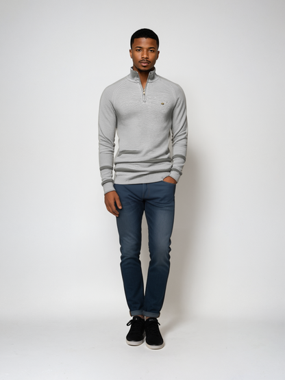 Manny - Casual pullover met rits voor mannen