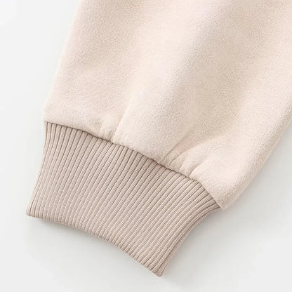 Jumila - Dames khaki cropped bomber varsity-jasje