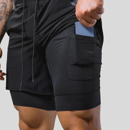 Frode - Hardloopshort met geïntegreerde compressielaag voor heren