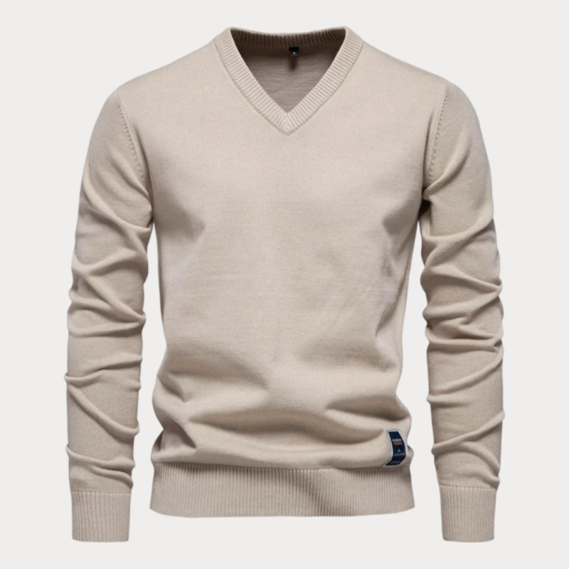 Duane - V-hals casual sweater voor mannen