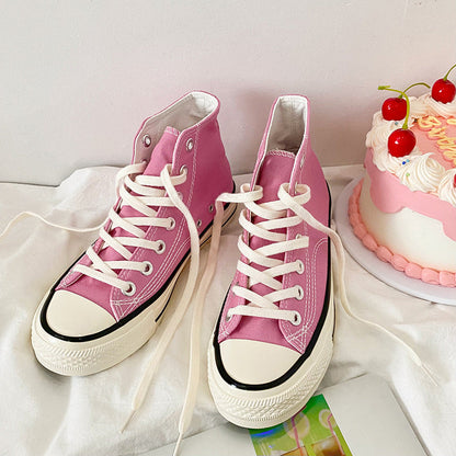 Omarosa - Canvas damessneakers met hoge top