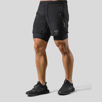 Frode - Hardloopshort met geïntegreerde compressielaag voor heren